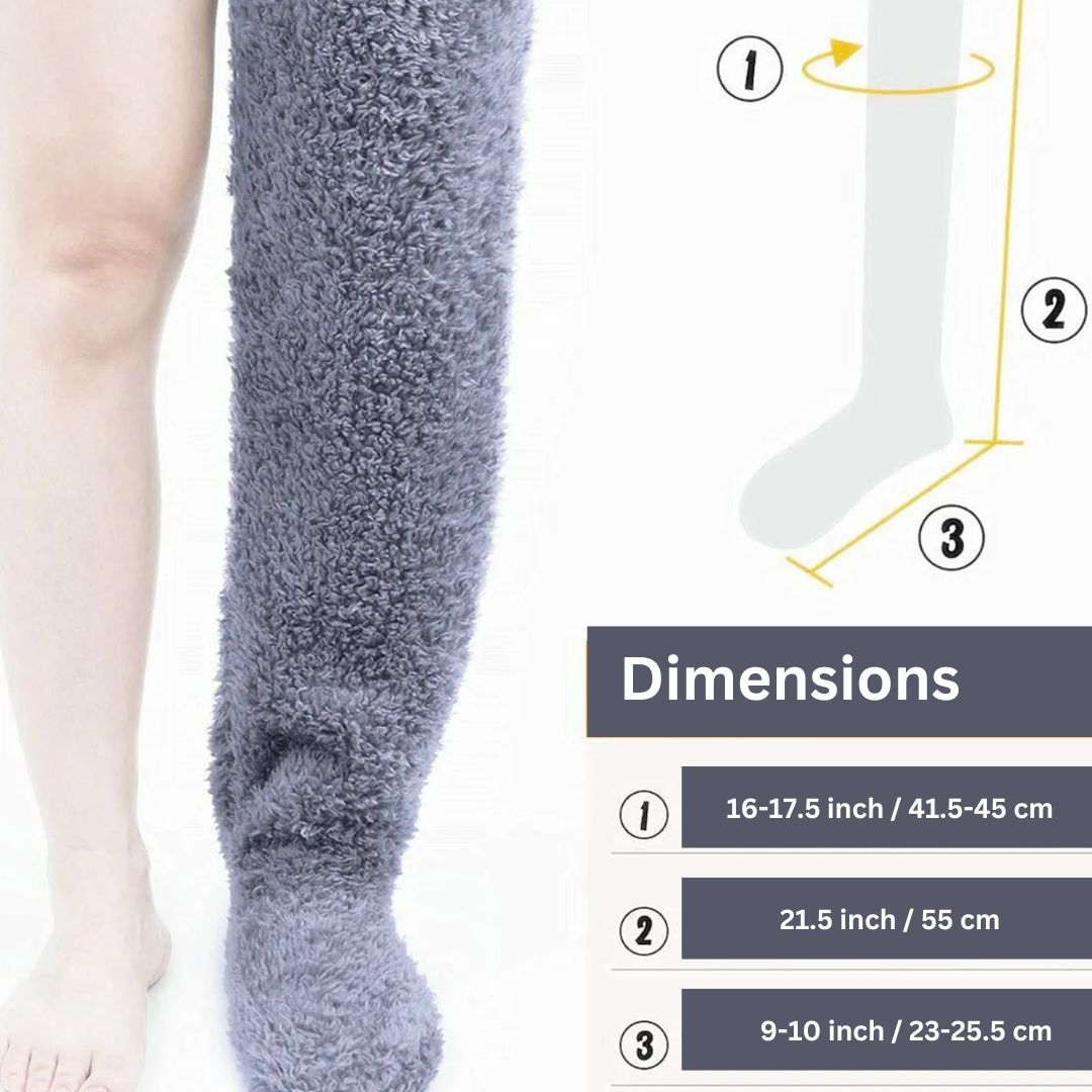 Fuzzy Legs Sock Slippers