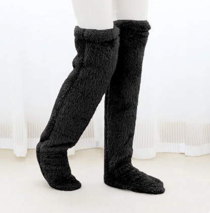 Fuzzy Legs Sock Slippers